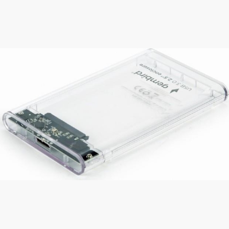 HDD CASE EXT. USB3 2.5"/TRANSPARENT EE2-U3S9-6 GEMBIRD