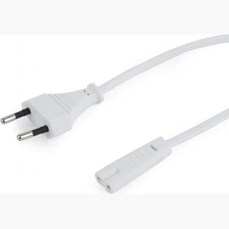 CABLE POWER EU 1.8M/WHITE PC-184/2-W GEMBIRD