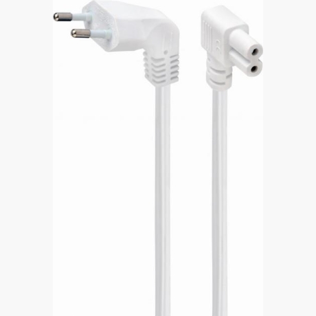 CABLE POWER EU 2.5M ANGLED/PC-184L-VDE-2.5M-W GEMBIRD