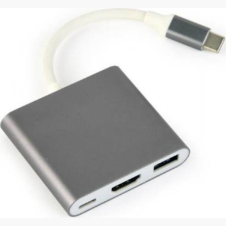 I/O ADAPTER USB-C TO HDMI/USB3/USB-C A-CM-HDMIF-02-SG GEMBIRD