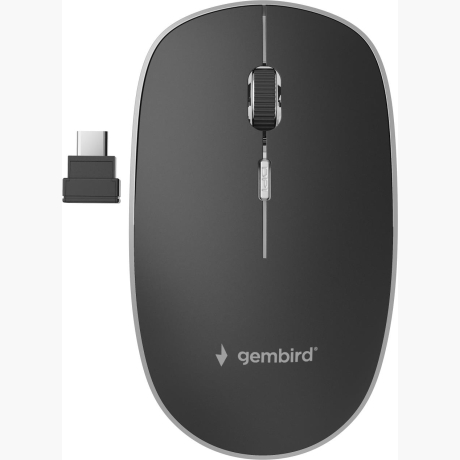 MOUSE USB-C OPTICAL WRL BLACK/SILENT MUSW-4BSC-01 GEMBIRD