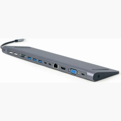 I/O ADAPTER USB-C TO HDMI/USB3/9IN1 A-CM-COMBO9-01 GEMBIRD