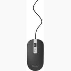 MOUSE USB OPTICAL BLACK/SILVER/MUS-4B-06-BS GEMBIRD
