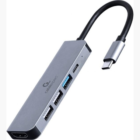 I/O ADAPTER USB-C TO HDMI/USB3/5IN1 A-CM-COMBO5-03 GEMBIRD