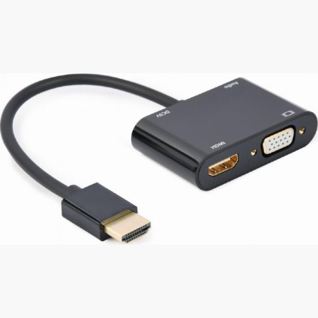 I/O ADAPTER HDMI TO HDMI/VGA/A-HDMIM-HDMIFVGAF-01 GEMBIRD