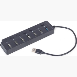 I/O HUB USB3 7PORT/UHB-U3P1U2P6P-01 GEMBIRD