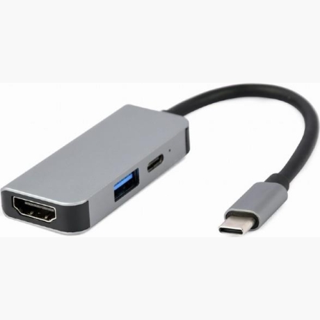 I/O ADAPTER USB-C TO HDMI/USB3/3IN1 A-CM-COMBO3-02 GEMBIRD