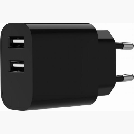 CHARGER USB UNIVERSAL BLACK/2P TA-UC-2A12-01-BK GEMBIRD