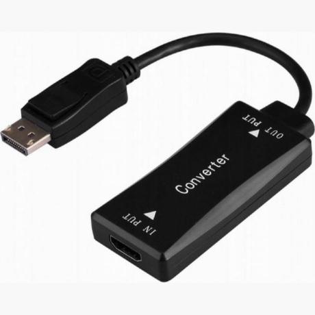 I/O ADAPTER HDMI TO DP/BLACK A-HDMIF30-DPM-01 GEMBIRD