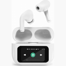 HEADSET BLUETOOTH/WHITE TWS-LCD-ANC-01-W GEMBIRD