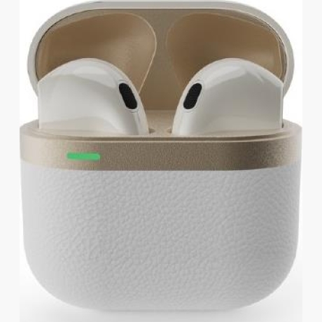 HEADSET BLUETOOTH/WHITE/GOLD TWS-02-W GEMBIRD