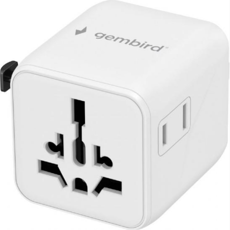 POWER ADAPTER TRAVEL/WHITE TPA-INT-01-W GEMBIRD