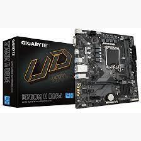 Mainboard|GIGABYTE|Intel B760 Express|LGA1700|Micro-ATX|Memory DDR4|Memory slots 2|1xPCI-Express 3.0 1x|1xPCI-Express 4.0 16x|2xM.2|1x15pin D-sub|1xHDMI|1xAudio-In|1xAudio-Out|1xMicrophone|2xUSB 2.0|4xUSB 3.2|1xRJ45|B760MHDDR4