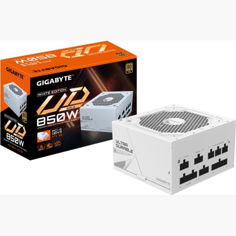 Power Supply|GIGABYTE|850 Watts|Efficiency 80 PLUS GOLD|PFC Active|MTBF 100000 hours|GP-UD850GMPG5W