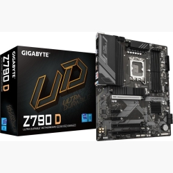 Mainboard|GIGABYTE|Intel Z790|LGA1700|ATX|Memory DDR5|Memory slots 4|2xPCI-Express 3.0 1x|1xPCI-Express 3.0 16x|1xPCI-Express 4.0 4x	|1xPCI-Express 5.0 16x|3xM.2|1xHDMI|1xDisplayPort|2xUSB 2.0|5xUSB 3.2|1xUSB-C|1xPS/2|1xRJ45|3xAudio port|Z790D