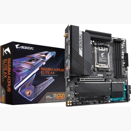 Mainboard|GIGABYTE|AMD B650|SAM5|Micro-ATX|Memory DDR5|Memory slots 4|2xPCI-Express 4.0 16x|2xM.2|1xHDMI|1xDisplayPort|4xUSB 2.0|7xUSB 3.2|1xUSB-C|1xOptical S/PDIF|1xRJ45|2xAudio port|B650MAORUSELITEAX1.3