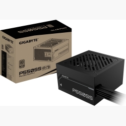 Power Supply|GIGABYTE|550 Watts|Efficiency 80 PLUS SILVER|PFC Active|MTBF 100000 hours|GP-P550SS
