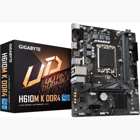 Mainboard|GIGABYTE|Intel H610|LGA1700|Micro-ATX|Memory DDR4|Memory slots 2|H610MKDDR42.0