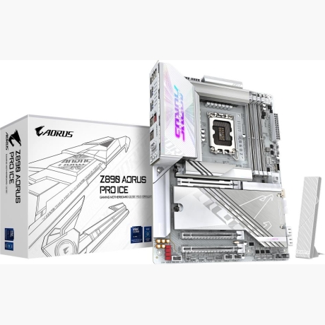 Mainboard|GIGABYTE|Intel Z890|LGA1851|ATX|Memory DDR5|Memory slots 4|1xPCI-Express 4.0 1x|1xPCI-Express 4.0 4x |1xPCI-Express 5.0 16x|5xM.2|4xUSB 2.0|6xUSB 3.2|2xUSB-C w/Thunderbolt|1xOptical S/PDIF|1xRJ45|2xAudio port|Z890AORUSPROICE