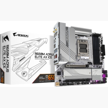 Mainboard|GIGABYTE|AMD B650|SAM5|Micro-ATX|Memory DDR5|Memory slots 4|1xPCI-Express 4.0 4x |1xPCI-Express 4.0 16x|2xM.2|1xHDMI|1xDisplayPort|4xUSB 2.0|7xUSB 3.2|1xUSB-C|1xOptical S/PDIF|1xRJ45|2xAudio port|B650MAELITEAXICE1.1