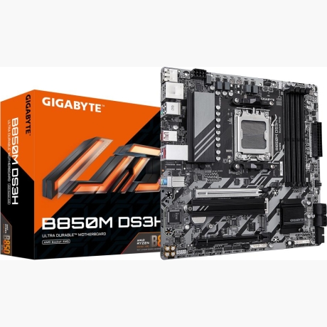 Mainboard|GIGABYTE|AMD B850|SAM5|Micro-ATX|Memory DDR5|Memory slots 4|B850MDS3H