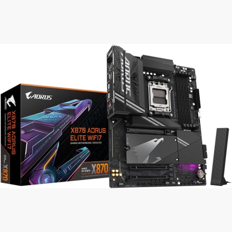 Mainboard|GIGABYTE|AMD X870|SAM5|ATX|Memory DDR5|Memory slots 4|X870AELITEWIFI71.1