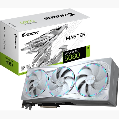 Graphics Card|GIGABYTE|NVIDIA GeForce RTX 5080|16 GB|GDDR7|256 bit|PCIE 5.0 16x|GPU 2617 MHz|Dual Slot Fansink|1xHDMI|3xDisplayPort|GV-N5080AORUSMICE-16GD