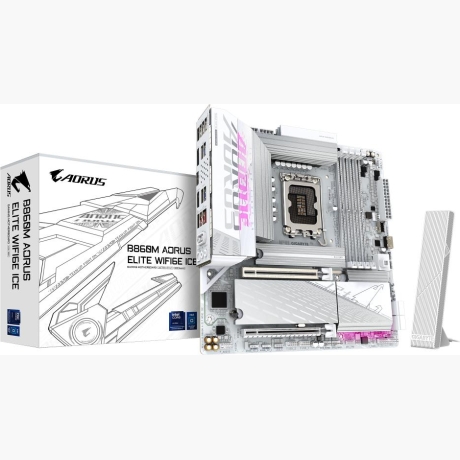 Mainboard|GIGABYTE|Intel B860 Express|LGA1851|Micro-ATX|Memory DDR5|1xPCI-Express 16x|3xM.2|1xHDMI|1xDisplayPort|4xUSB 2.0|6xUSB 3.2|1xUSB-C|1xOptical S/PDIF|1xRJ45|2xAudio port|B860MAELTWF6EICE1.0