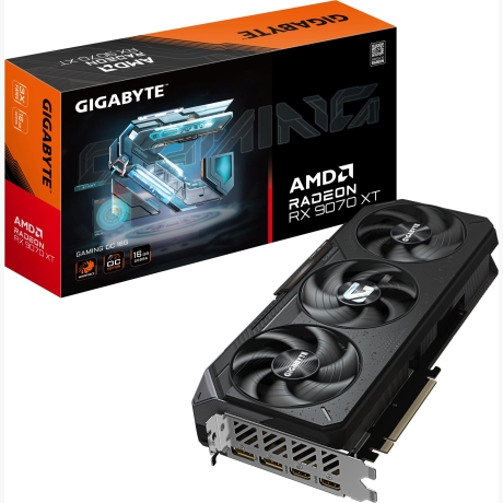 Graphics Card|GIGABYTE|AMD|Radeon RX 9070 XT|16 GB|GDDR6|256 bit|PCI Express 5.0|Active|R9070XTGAMINGOC-16GD1.0
