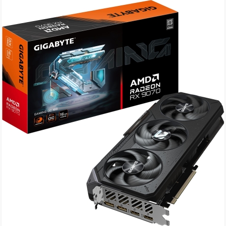 Graphics Card|GIGABYTE|AMD|Radeon RX 9070|16 GB|GDDR6|256 bit|PCI Express 5.0|Active|R9070GAMINGOC-16GD1.0