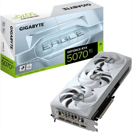 Graphics Card|GIGABYTE|NVIDIA GeForce RTX 5070 Ti|16 GB|GDDR7|256 bit|PCIE 5.0 16x|Triple slot Fansink|1xHDMI|3xDisplayPort|N507TEAGLEOCICE-16GD1.0