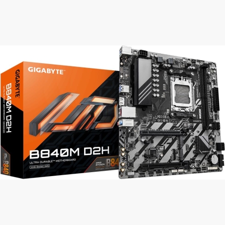 Mainboard|GIGABYTE|SAM5|Micro-ATX|Memory DDR5|Memory slots 2|1xPCI-Express 3.0 4x|1xPCI-Express 4.0 16x|2xM.2|1xHDMI|4xUSB 2.0|2xUSB 3.2|1xPS/2|1xRJ45|3xAudio port|B840MD2H