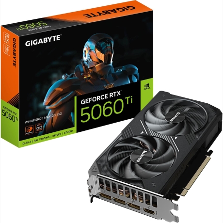 Graphics Card|GIGABYTE|NVIDIA|GeForce RTX 5060 Ti|2587 MHz|16 GB|GDDR7|128 bit|PCI Express 5.0|Active|N506TWF2MAXOC-16GD