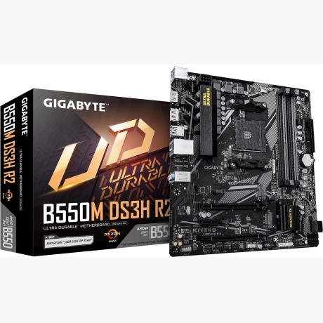 Mainboard|GIGABYTE|AMD B550|SAM4|Micro-ATX|Memory DDR4|Memory slots 4|B550MDS3HR2