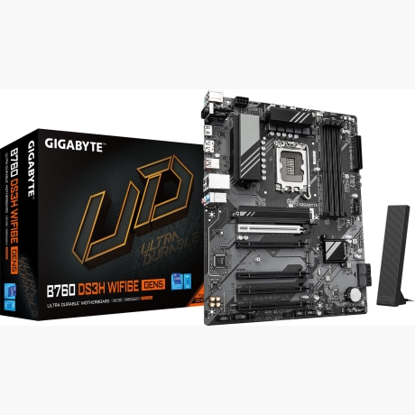 Mainboard|GIGABYTE|Intel B760 Express|LGA1700|ATX|Memory DDR5|Memory slots 4|B760DS3HWF6EGEN51.0