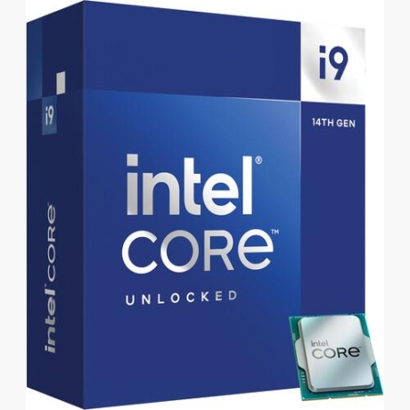 CPU|INTEL|Desktop|Core i9|i9-14900K|Raptor Lake|3200 MHz|Cores 24|36MB|Socket LGA1700|125 Watts|GPU UHD 770|BOX|BX8071514900KSRN48