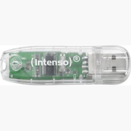 MEMORY DRIVE FLASH USB2 32GB/TRANSPARENT 3502480 INTENSO