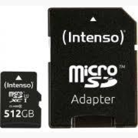 MEMORY MICRO SDXC 512GB UHS-I/W/ADAPTER 3423493 INTENSO