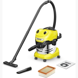 Vacuum Cleaner|KARCHER|Wet and dry vacuum cleaner WD 4 S V-20/5/22|1000 Watts|Suction power 240w|Capacity 20 l|Noise 73 dB|Yellow|Weight 7.2 kg|1.628-260.0