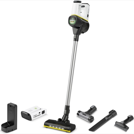 Vacuum Cleaner|KARCHER|Cordless vacuum cleaner VC 6 Cordless ourFamily Battery Plus|Upright/Cordless/Bagless|Capacity 0.8 l|Noise 78 dB|White|Weight 2.6 kg|1.198-677.0