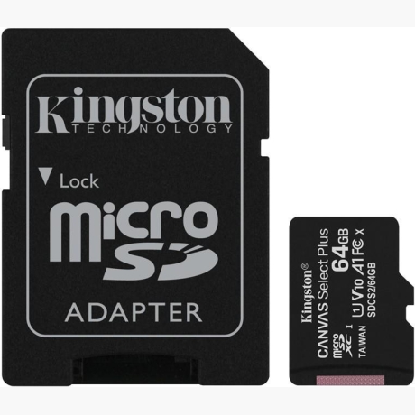 MEMORY MICRO SDXC 64GB UHS-I/W/ADAPTER SDCS2/64GB KINGSTON