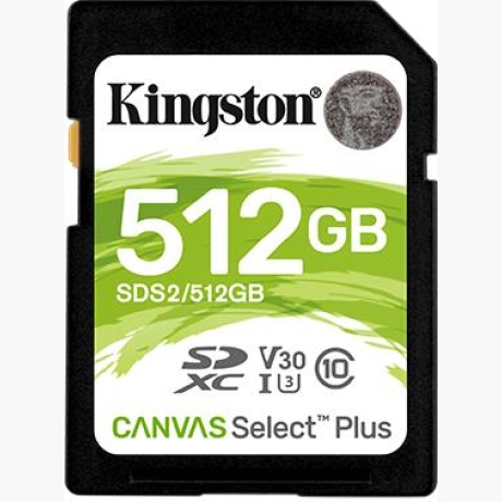 MEMORY SDXC 512GB C10/SDS2/512GB KINGSTON