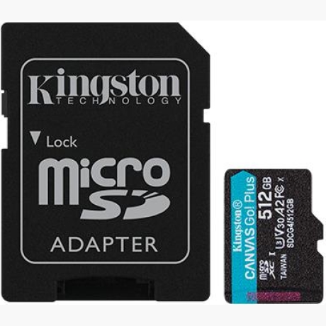 MEMORY MICRO SDXC 512GB UHS-I/W/A SDCG4/512GB KINGSTON
