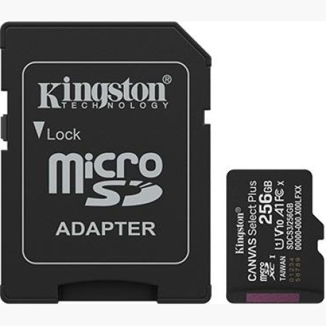 MEMORY MICRO SDXC 256GB UHS-I/W/ADAPTER SDCS3/256GB KINGSTON