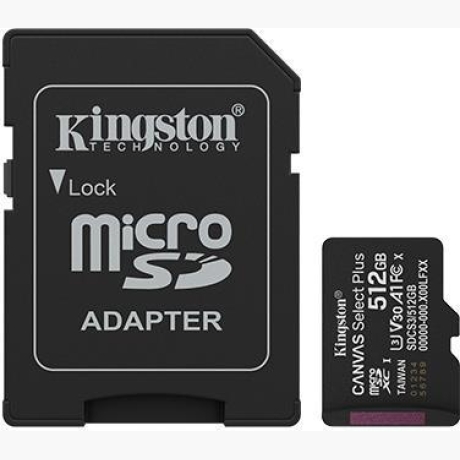 MEMORY MICRO SDXC 512GB UHS-I/W/ADAPTER SDCS3/512GB KINGSTON
