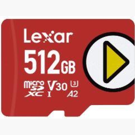 MEMORY MICRO SDXC 512GB UHS-I/PLAY LMSPLAY512G-BNSNG LEXAR