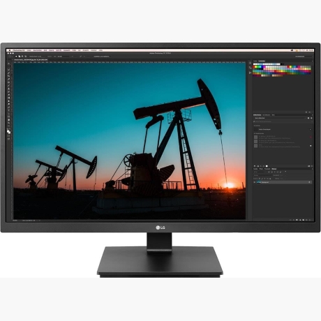 LCD Monitor|LG|27"|4K|Panel IPS|3840x2160|16:9|75Hz|Matte|5 ms|Speakers|Pivot|Height adjustable|Tilt|Colour Black|27BN55UP-B