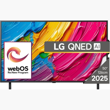 TV Set|LG|50"|4K/Smart|3840x2160|Wireless LAN|webOS|Black|50QNED80A3A