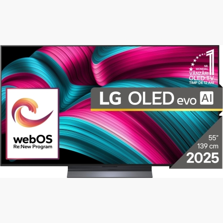 TV Set|LG|55"|OLED/4K/Smart|3840x2160|Wireless LAN|Bluetooth|webOS|Black|OLED55C51LA