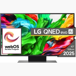 TV Set|LG|43"|4K/Smart|3840x2160|Wireless LAN|Bluetooth|webOS|Black|43QNED86A3C